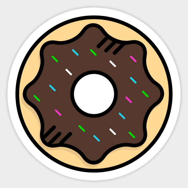 Cute Donut - Icon Sticker by Lionti_design